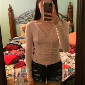 Criss Cross front long sleeve